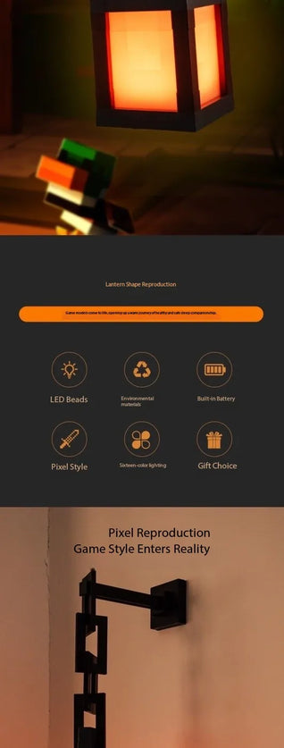 Big size Pixel Style Wall Night Light