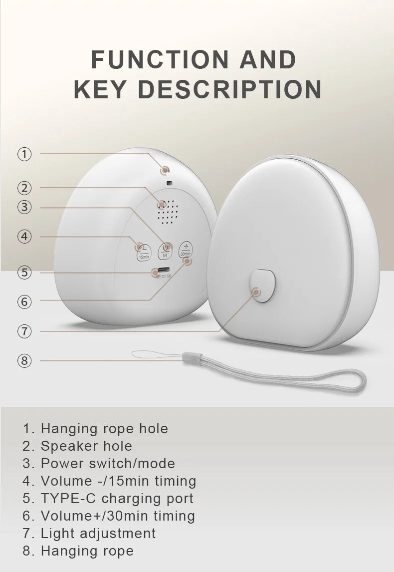 Sleep White Noise Machine with Smart Timer