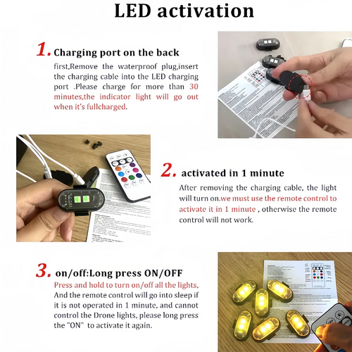 Car LED RGB Strobe LightCar